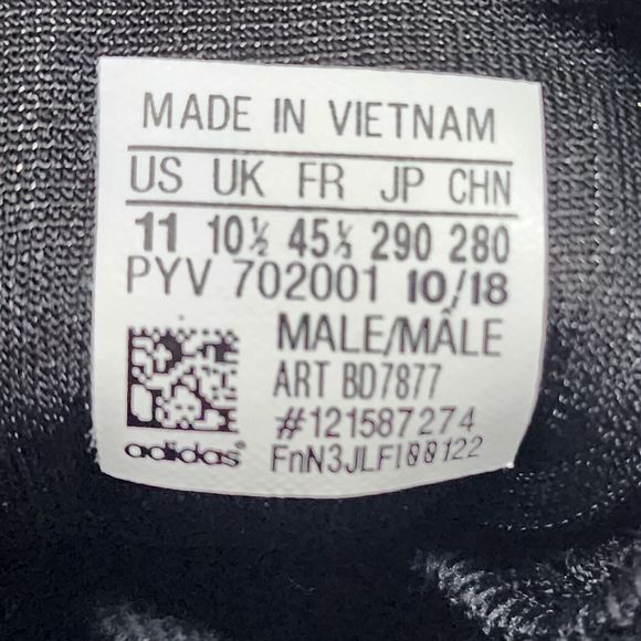 Adidas Running Shoes Mens 11 Black POD S3.1 Logo Gym Active Sneakers Knit Upper - Picture 8 of 8